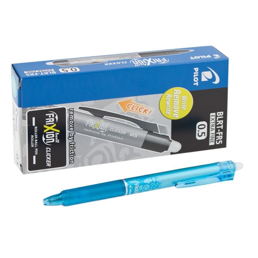 STYLO ROLLER CLICKER 0.5 BLEU CLAIR 12 PIECES TELECOMMANDE FRIXION LRT-FR5-LB